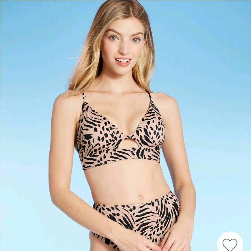 Shade & shore jungle print bikini set size M-38DD